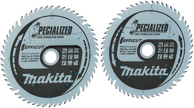 Makita accessoires twin-pack cirkelzaagblad hout efficut 165x20x1,45 56t 23g - b-57336-2
