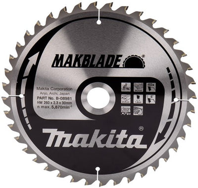 Makita accessoires zaagb. 260x30 40t - b-08981 - b-32770