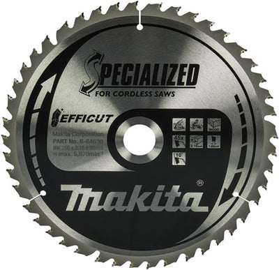 Makita accessoires makita afkortzaagblad voor hout | efficut | ø 260mm asgat 30mm 45t - b-64630