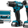 Makita clx224sax1 comboset - accuboor df333 + slagschroever td110 12v 2.0ah li-ion - clx224sax1