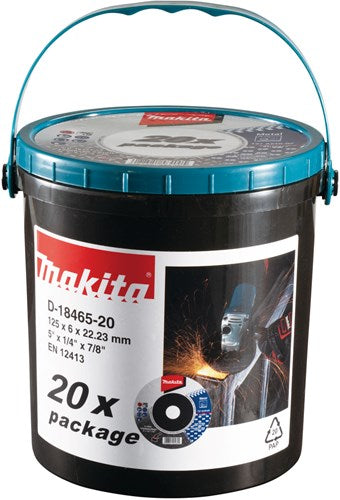 Makita accessoires makita d-18465-20 afbraamschijf staal | 125 x 22,23 x 6,0 mm | 20 stuks