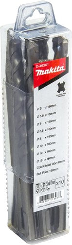 Makita accessoires boor- beitelset 10-delig - d-46361 d-46361