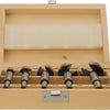 Makita accessoires makita d-47363 5-delige scharniergat boorset in houten cassette - 15-35mm