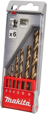 Makita accessoires metaalborenset 6-delig - d-57168 d-57168 - afbeelding 2