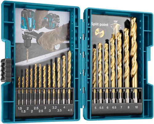 Makita accessoires borenset hss-tin 19dlg - d-67527