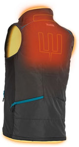 Makita dcv202z3xl verwarmd vest xxxl | zonder accu's en lader | inclusief jasadapter | in doos - dcv202z3xl - afbeelding 2