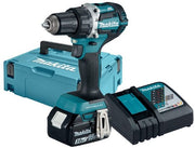 Makita ddf484rf1j 18v boor- schroefmachine koolborstelloos 3,0 ah accu (1 st), snellader, mbox - afbeelding 1