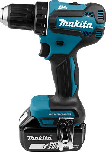 Makita ddf485rfj 18 boor- en schroefmachine brushless 3,0 ah accu (2 st), snellader, m-box