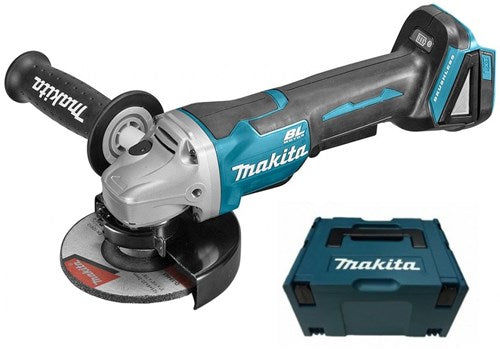 Makita dga508zj 18v haakse slijper 125mm, mbox, met veiligheidsschakelaar | zonder accu's en lader - dga508zj