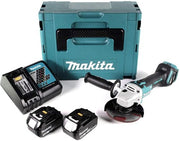 Makita dga511rtj 18v accu haakse slijper 125mm | 18v 5.0ah li-ion in m-box | 18v (2x 5.0ah accu + lader) - dga511rtj - afbeelding 1