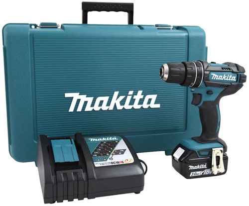 Makita dhp482rf 18v (klop)boor-schroefmachine 3.0ah - geleverd met 1 accu