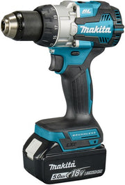 Makita dhp489rtj | 18 v klopboor- schroefmachine 5,0 ah accu (2 st), snellader, in mbox - dhp489rtj - afbeelding 2