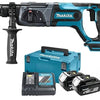 Makita dhr241rtj 18v accu combihamer | sds-plus | 5.0ah li-ion - dhr241rtj
