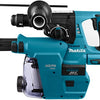 Makita dhr243zjw 18 volt combihamer | sds-plus | met verwisselbare boorkop met stofafzuiging | zonder accu's en lader in m-box - dhr243zjw