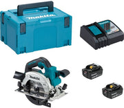 Makita dhs660rtj 18v li-ion accu cirkelzaag set (2x 5.0ah accu) in mbox - 165mm - koolborstelloos - afbeelding 1