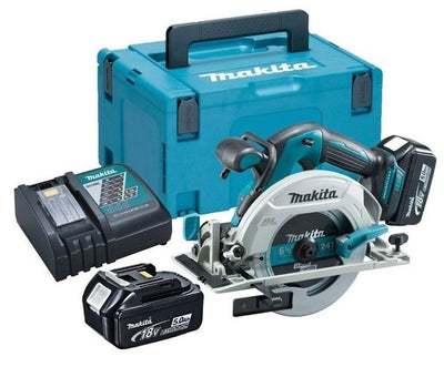 Makita dhs680rtj 18v cirkelzaag 165 mm | 5.0ah li-ion - dhs680rtj