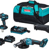 Makita dk0159g301 | combiset | 40 v max | 4,0 ah accu | snellader | df001g, ga005, jr001g | in tas