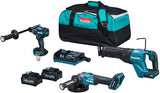 Makita dk0159g301 | combiset | 40 v max | 4,0 ah accu | snellader | df001g, ga005, jr001g | in tas - afbeelding 2