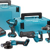 Makita dk401nx | xgt 40 v max combiset | df001g + td002g + ga005g + jr002g | incl accu's lader - dk401nx