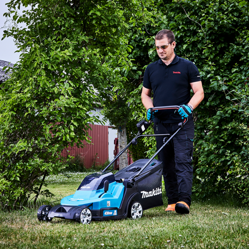 Makita dlm432pt2 | lxt accu grasmaaier 2x18v 43cm in doos (2x 5.0ah accu + dc18rd duolader) - dlm432pt2