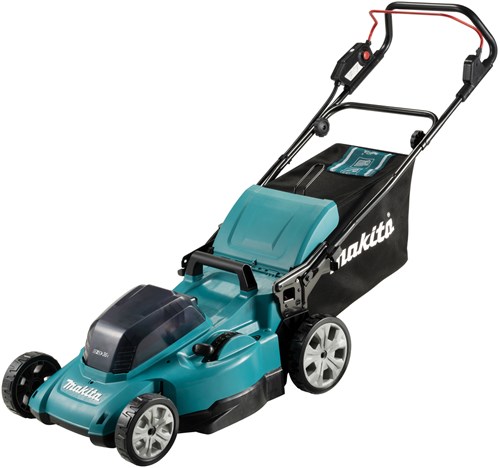 Makita dlm480pt2 | lxt 2x18 v accu grasmaaier | 48 cm | 5,0 ah accu (2 st) | duo snellader | in doos - dlm480pt2