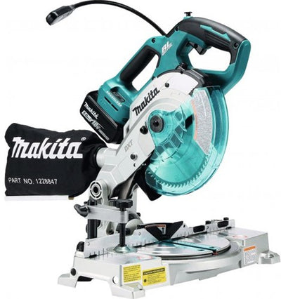 Makita dls600rte accu afkortzaag 18v 5.0ah li-ion 165 mm