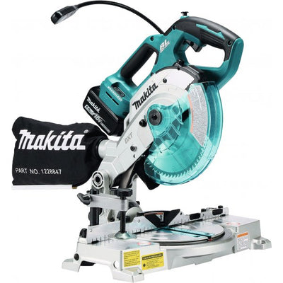 Makita dls600rte accu afkortzaag 18v 5.0ah li-ion 165 mm