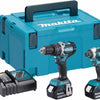 Makita dlx2180tj - dhp484 accuklopboormachine + dtd153 accu slagschroevendraaier 18v 5,0ah li-ion