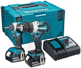 Makita dlx2507tj 18v combopack dhp489 klopboormachine + dtd153z slagschroevendraaier 5,0 ah accu (2 st), in mbox - afbeelding 1