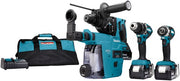 Makita dlx3106tw1 | lxt accu combiset 18v ddf484 + dtd153 + dhr242 in tas (3x 5.0ah accu + snellader) - dlx3106tw1 - afbeelding 1