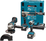 Makita dlx3155tj | lxt accu combiset 18v ddf486 + dtd153 + dga504 in mbox (2x 5.0ah accu + dc18rc snellader) - dlx3155tj - afbeelding 1