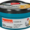 Makita accessoires makita doorslijpschijf 125x1,0mm rvs - d-65969-50