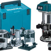 Makita drt50zjx3 accu freesmachine 18v li-ion | zonder accu's en lader in m-box