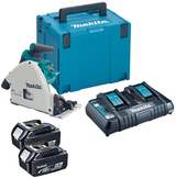Makita dsp600pt2j accu invalzaag lxt 2x18v | 2x5.0ah accu's en duolader - afbeelding 1