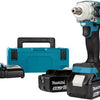 Makita dtw301rtj | accu slagmoersleutel | set | 18v | 2 x 5.0 ah accu en snellader | in mbox