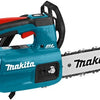 Makita duc254pte 18v tophandle kettingzaag 25 cm | 5,0 ah accu (2 stuks) + duo snellader