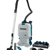 Makita dvc660pt2 2x18 v rugstofzuiger voor schoonmaak 5,0 ah accu (2 st), duo snellader, in doos - dvc660pt2
