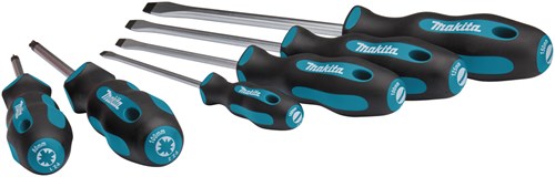 Makita accessoires makita e-10512 schroevendraaierset 6-delig sl4 sl5,5 sl6,5 sl8 pz1 pz2