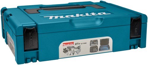 Makita accessoires e-11542 | gereedschapsset | makpac koffer | 87-delig - e-11542