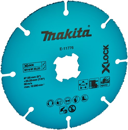 Makita accessoires doorslijpschijf 125x22,23x2,0mm - e-11776 e-11776