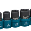 Makita accessoires krachtdoppenset 8-delig - e-12289 - e-12289