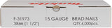 Makita accessoires f-31973 brads | 38mm 1,4x1,8mm | gegalvaniseerd | 4000 stuks - f-31973 - afbeelding 2