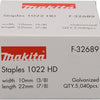 Makita accessoires makita f-32689 niet gegalvaniseerd 22mm 1022hd ve=5040