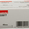 Makita accessoires makita f-33977 brads - 1,3 x 1,6 x 40mm - gegalvaniseerd - 2000 stuks
