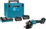 Makita ga005gu201 xgt 40 v accu haakse slijper | 125 mm | incl. 2x 4.0ah accu en snellader - ga005gu201 - afbeelding 1