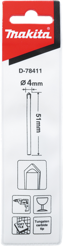 Makita accessoires makita glasboor | 4x51mm - d-78411 - afbeelding 2