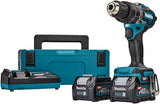 Makita hp002gd201 | 40v max klopboor- schroefmachine | 2,5 ah accu (2 st) + snellader | in mbox - hp002gd201 - afbeelding 1