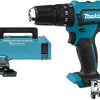 Makita hp333dsaj | 12 v max | klopboor- schroefmachine | 2,0 ah accu (2 st) | lader | in mbox - hp333dsaj