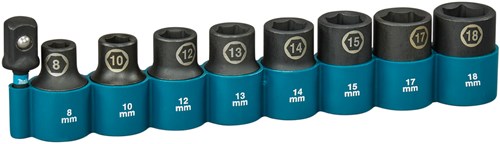 Makita krachtdopset impact black, 1 2 9-dlg - e-16645