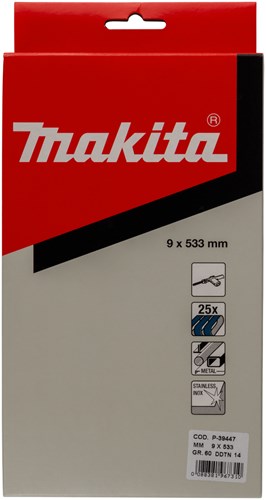 Makita accessoires makita p-39447 schuurband 9x533mm z60 ve=25